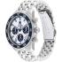 TOMMY HILFIGER TH85 Chronograph White Blue Dial 41mm Silver Stainless Steel Bracelet 1792157 - 1