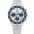 TOMMY HILFIGER TH85 Chronograph White Blue Dial 41mm Silver Stainless Steel Bracelet 1792157 - 0