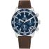 TOMMY HILFIGER TH85 Chronograph Blue Dial 41mm Silver Stainless Steel Brown Leather Strap 1792163 - 0