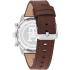 TOMMY HILFIGER TH85 Chronograph Black Dial 41mm Silver Stainless Steel Brown Leather Strap 1792166 - 2