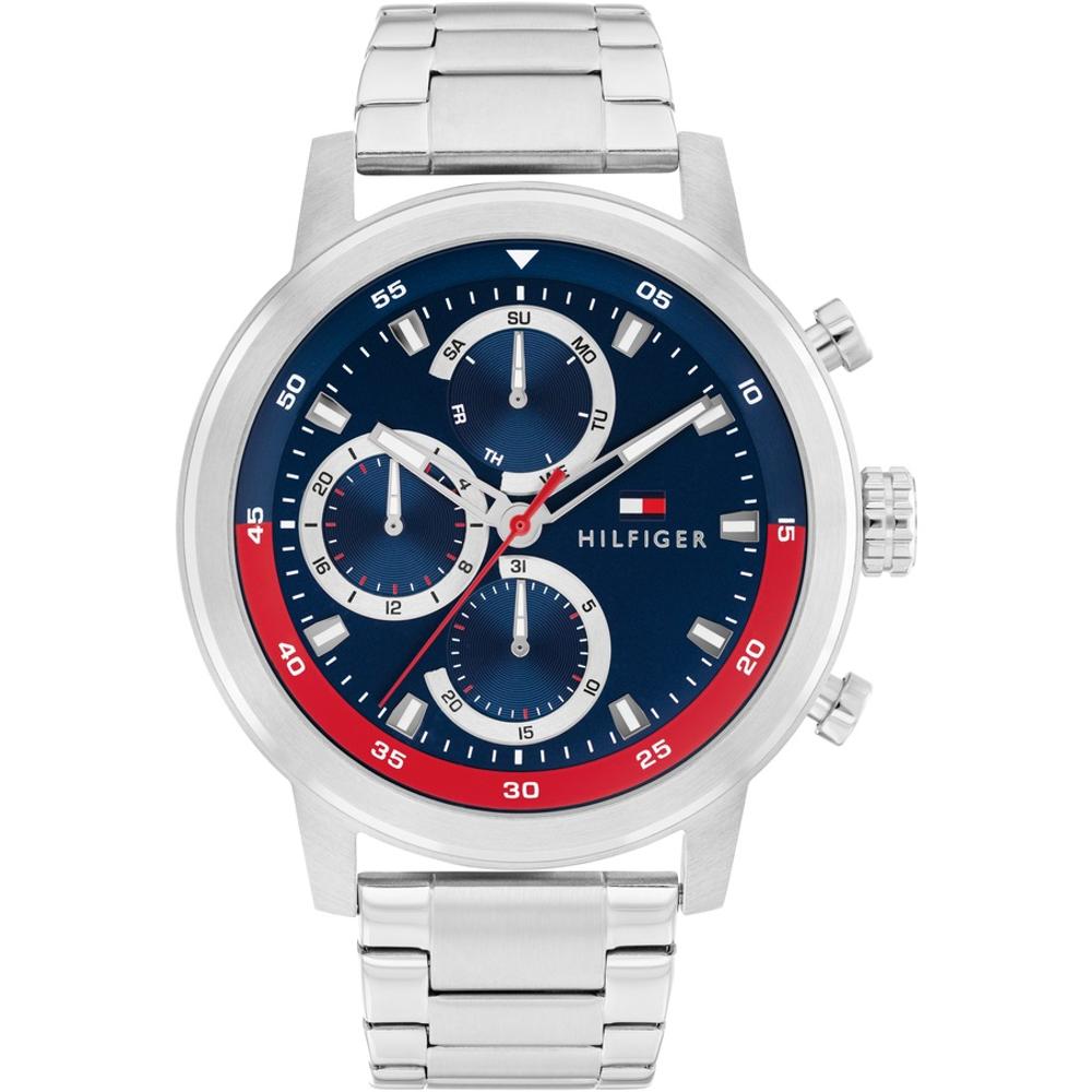 TOMMY HILFIGER Rocky Multifunction Blue Dial 46mm Silver Stainless Steel Bracelet 1792179