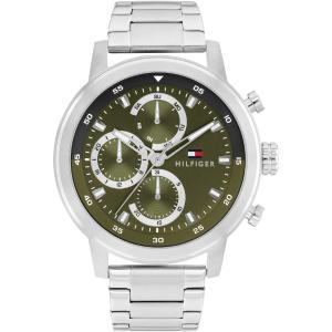 TOMMY HILFIGER Rocky Multifunction Green Dial 46mm Silver Stainless Steel Bracelet 1792180 - 61262