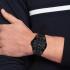 TOMMY HILFIGER Bruce Black Dial 43mm Black Stainless Steel Black Leather Strap 1792190 - 3