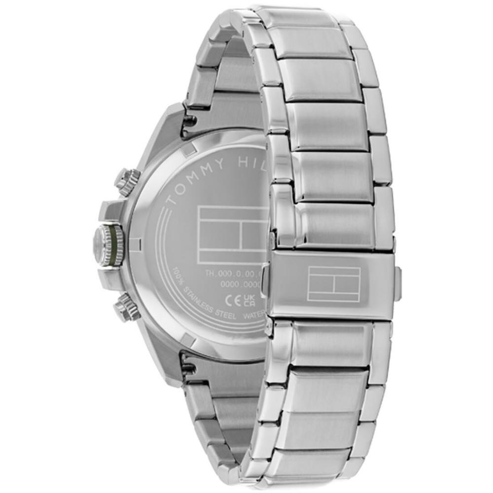 TOMMY HILFIGER Jameson Multifunction Green Dial 43mm Silver Stainless Steel Bracelet 1792197