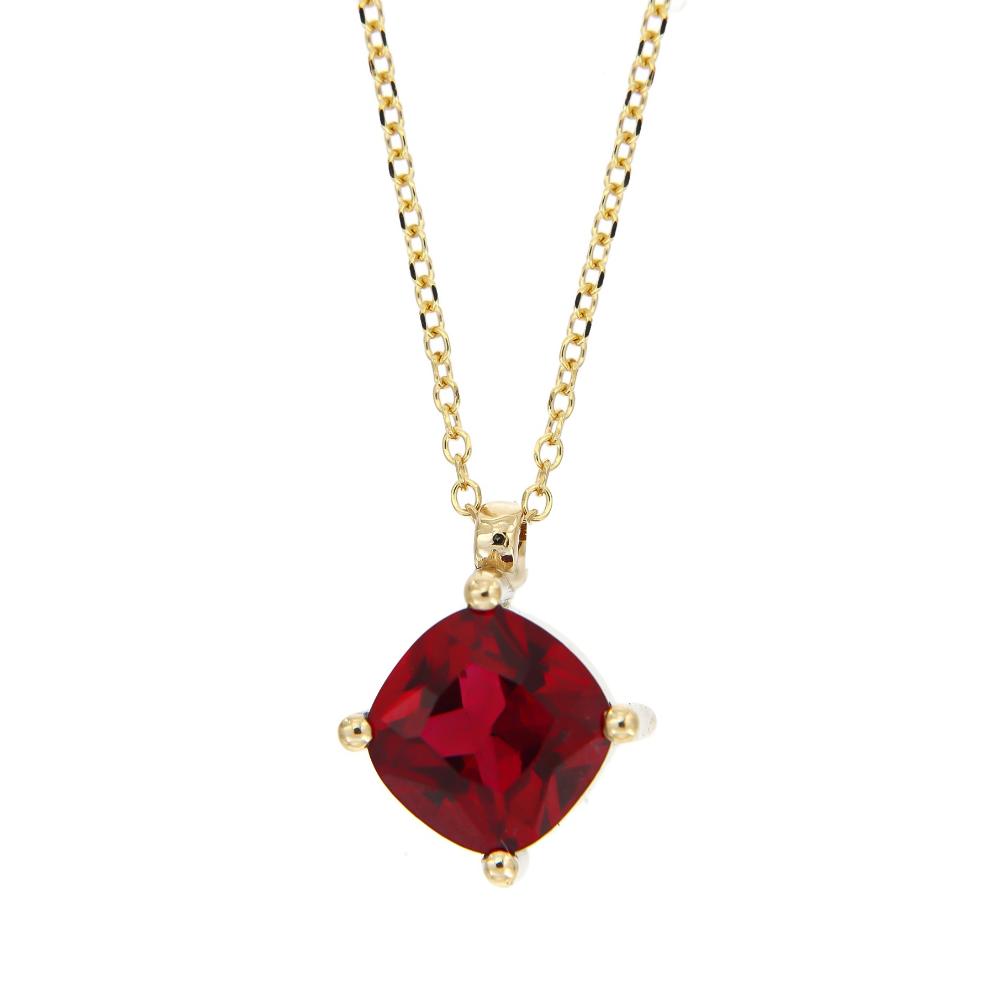 NECKLACE MetronGold K18 Yellow Gold with Ruby 19832YN