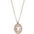 NECKLACE Rosette 18K Rose Gold with Morganite and Diamonds 19982RN - 0