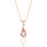 NECKLACE SENZIO Collection Rose Gold 18K with Morganite and Diamond 19989R - 1
