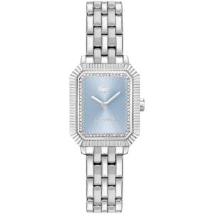 LACOSTE Parisienne Light Blue Dial With Crystals 20.7x28.3mm Silver Stainless Steel Bracelet 2001440 - 61223