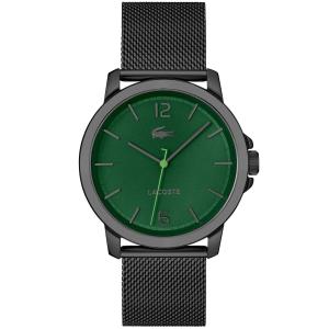 LACOSTE Ottawa Green Dial 41mm Black Stainless Steel Mesh Bracelet 2011277 - 58475