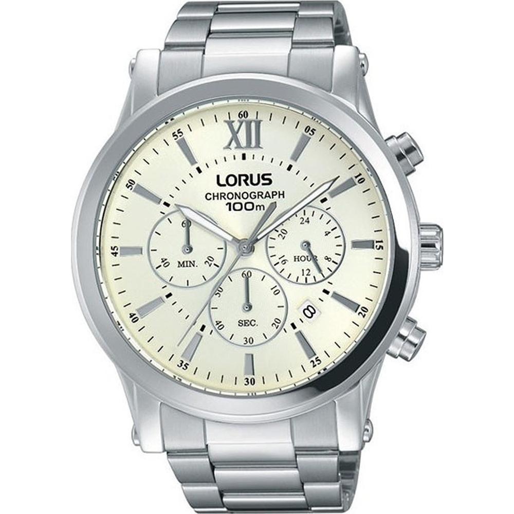 LORUS Chronograph 44mm Silver Stainless Steel Bracelet RT343FX-9