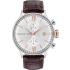 CERRUTI 1881 Dervio Chronograph 45mm Silver Stainless Steel Brown Leather Strap CRA178SN04BR - 0
