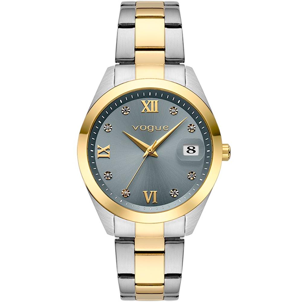 VOGUE Amelie Grey 37mm Two Tone Gold Stainless Steel Bracelet 2020613561