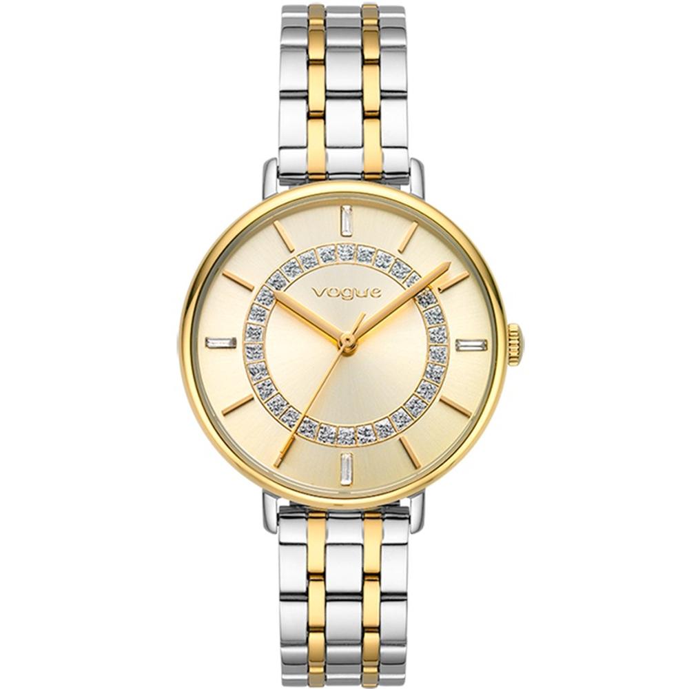 VOGUE Karine Gold 34mm Two Tone Gold Stainless Steel Bracelet 2020613661