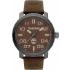TIMBERLAND Wellesley Three Hands 50mm Grey Stainless Steel Brown Leather Strap 15377JSU.12 - 0