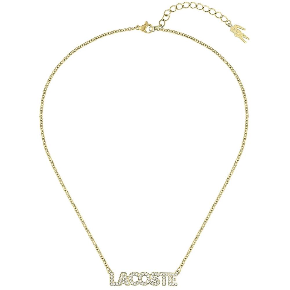 LACOSTE Necklace Gold Stainless Steel with Zircon Stones 2040061