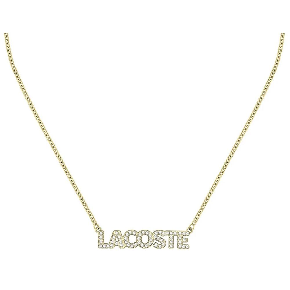 LACOSTE Necklace Gold Stainless Steel with Zircon Stones 2040061