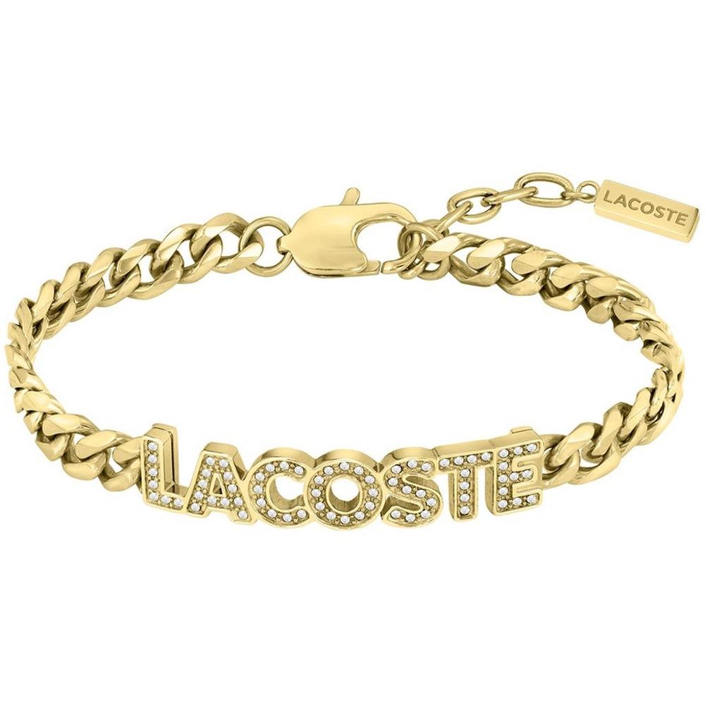 LACOSTE Bracelet Gold Stainless Steel with Zircon Stones 2040063