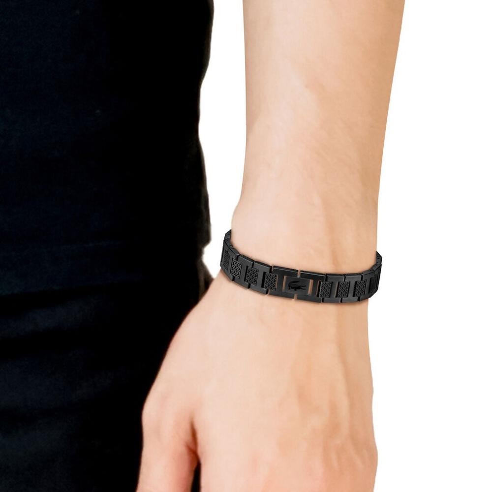 BRACELET For Him LACOSTE Black Stainless Steel 2040119