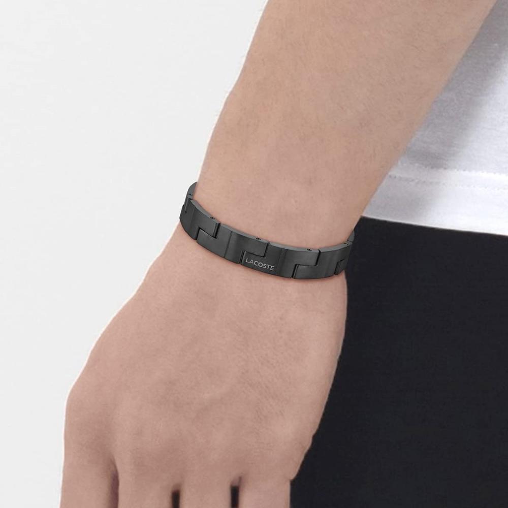 BRACELET For Him LACOSTE Black Stainless Steel 2040222