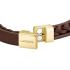 LACOSTE Bracelet Gold Stainless Steel with Brown Leather 2040317 - 1