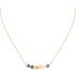 LACOSTE Necklace Gold Stainless Steel with Multicolour Zircon Stones 2040360 - 0