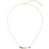 LACOSTE Necklace Gold Stainless Steel with Multicolour Zircon Stones 2040360 - 1