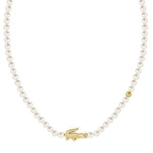 NECKLACE Women's LACOSTE Gold-Plated Stainless Steel with Pearls 2040429 - 55905