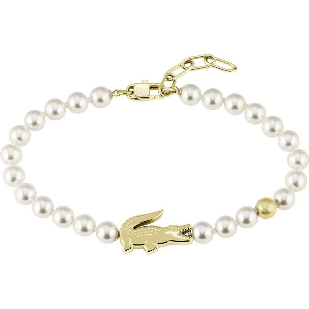 BRACELET Women's LACOSTE Gold-Plated Stainless Steel with Pearls 2040430