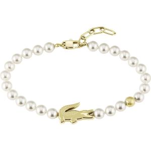 BRACELET Women's LACOSTE Gold-Plated Stainless Steel with Pearls 2040430 - 55897