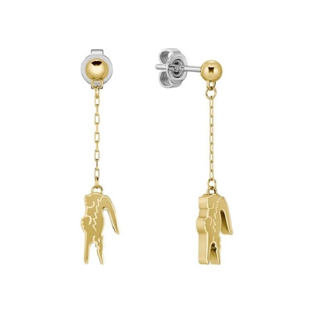 LACOSTE Dangle Earrings Gold-Plated Stainless Steel 2040472