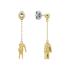 LACOSTE Dangle Earrings Gold-Plated Stainless Steel 2040472 - 0