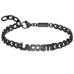 BRACELET For Him LACOSTE Scrit Black Stainless Steel 2040478 - 55846