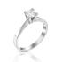 RING Single Stone K18 White Gold with White Sapphire 20709R-WS - 1