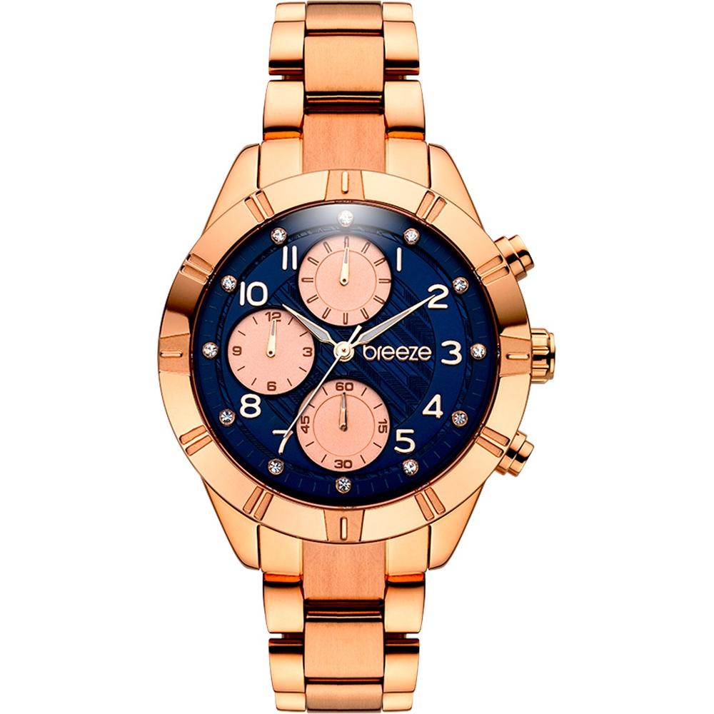 BREEZE Influentia Chronograph 38mm Rose Gold Stainless Steel Bracelet 211071.3