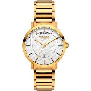 BREEZE Superfect 36mm Gold Stainless Steel Bracelet 212081.2 - 12985