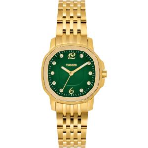 BREEZE Majestic Swarovski Green Dial 30mm Gold Stainless Steel Bracelet 212511.7 - 49286