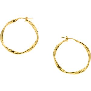 BREEZE Earrings Gold Hoops 925° Silver 213018.1 - 49332