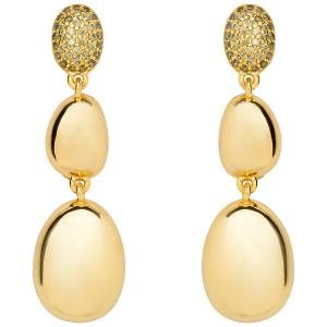 BREEZE Gold Earrings with Crystals 925° Silver 213039.1 - 49350