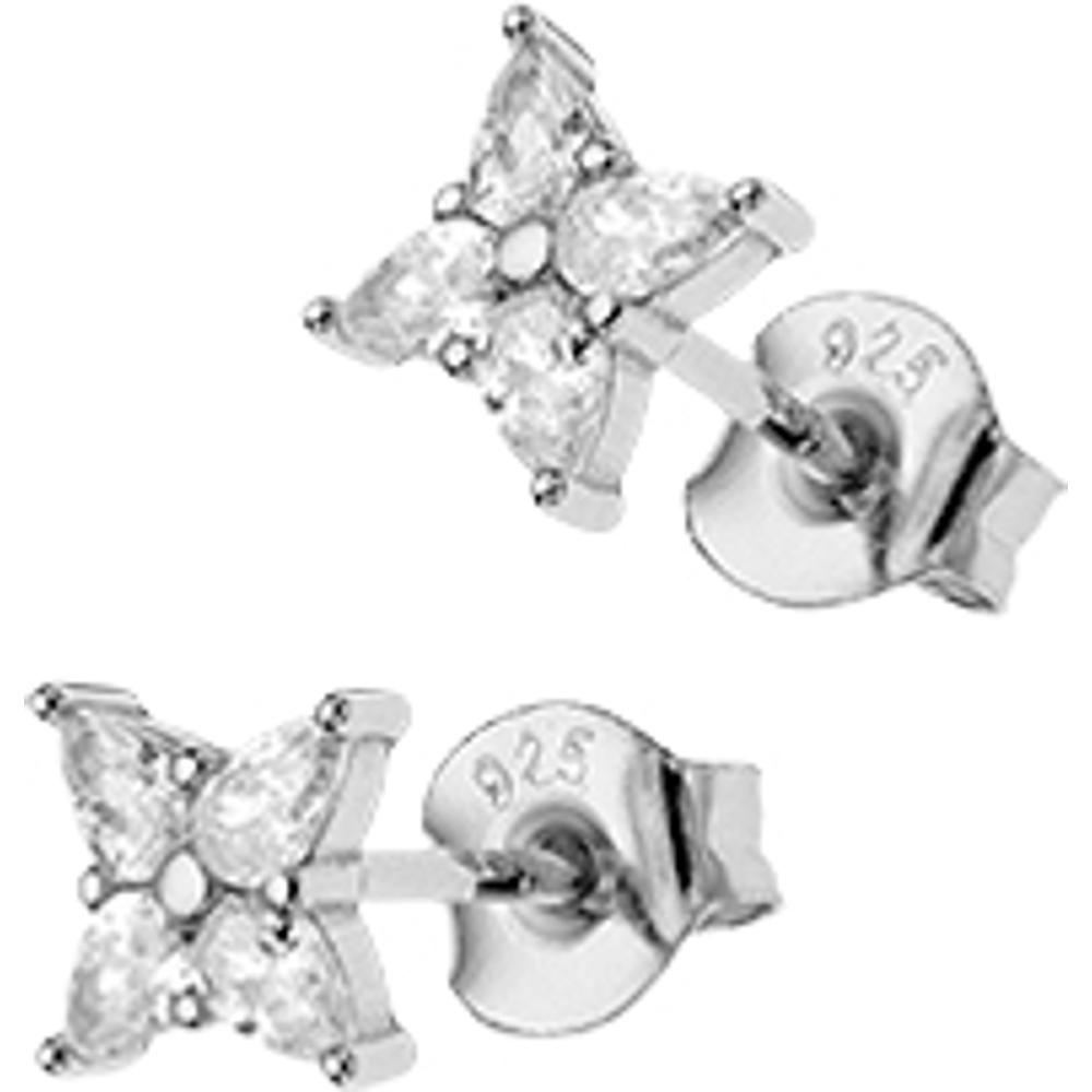 BREEZE Silver Earrings with Crystals 925° Silver 215002.4