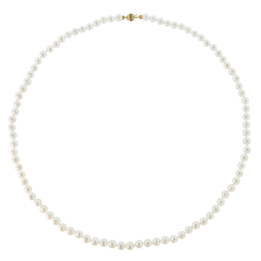 NECKLACE SENZIO with Pearls in 14K Yellow Gold 218004CN805