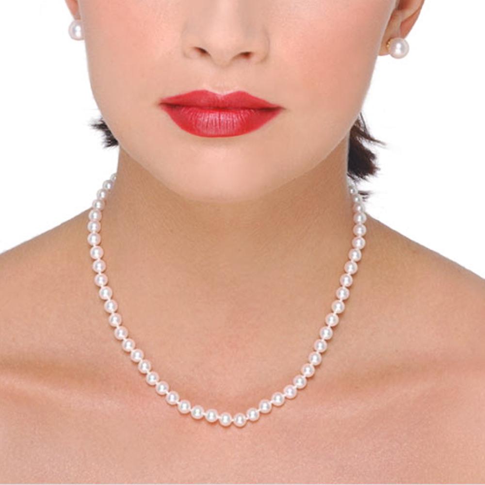 NECKLACE SENZIO with Pearls in 14K Yellow Gold 219021CN1008