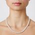 NECKLACE with White Pearls SENZIO Collection in K14 White Gold 219023CN1041 - 1