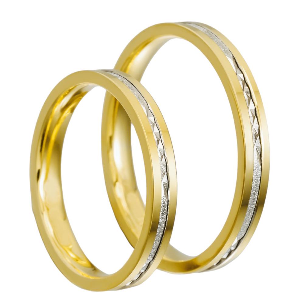 WEDDING RINGS Dinos Karalis White and Yellow Gold 23-08