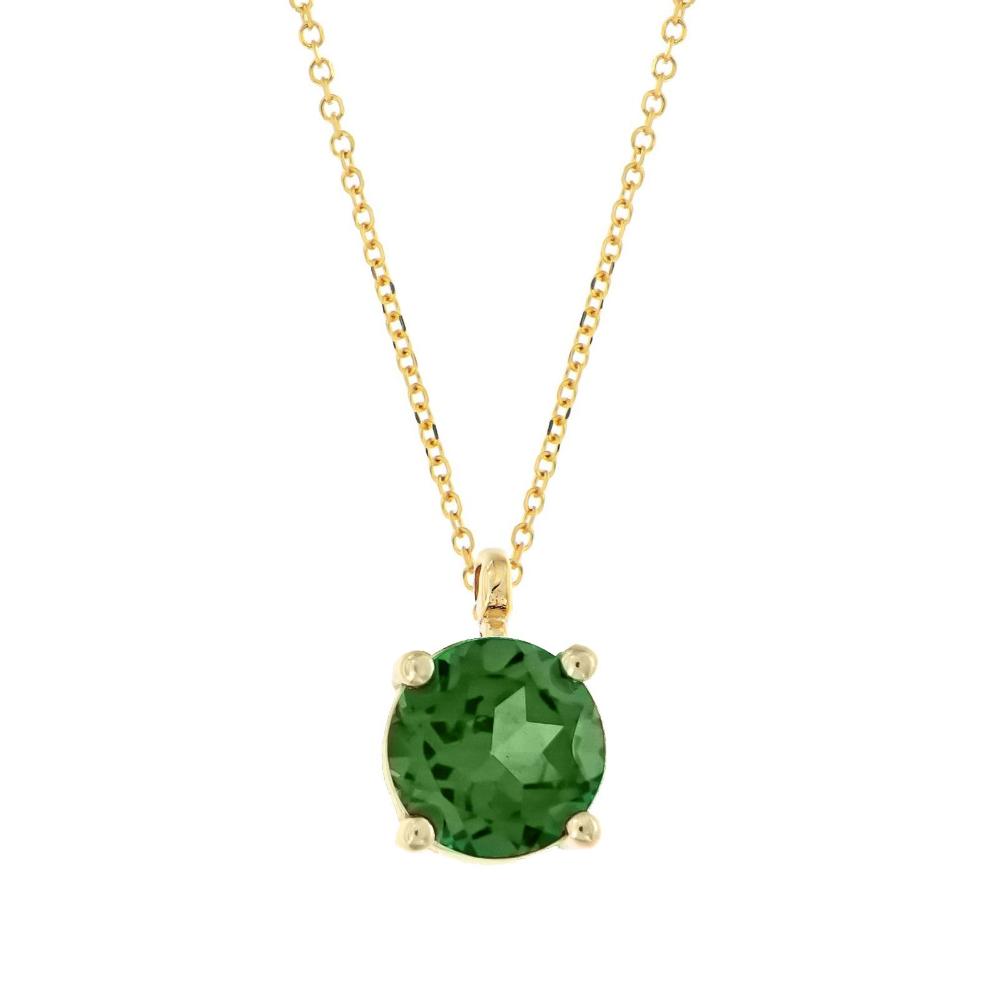 NECKLACE MetronGold K18 Yellow Gold with Green Sapphire 23118YN-2