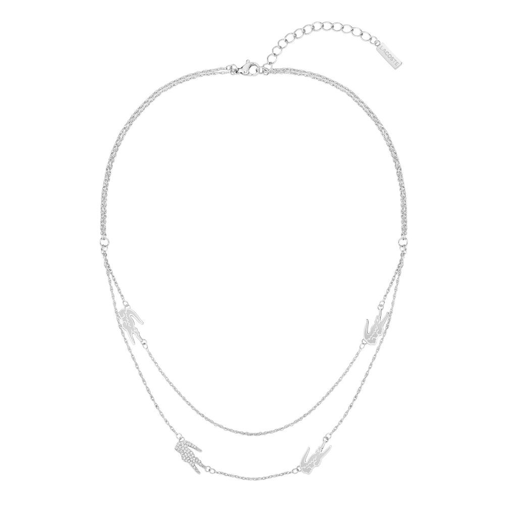 NECKLACE Women's LACOSTE Stainless Steel with Zircon Stones 2040469