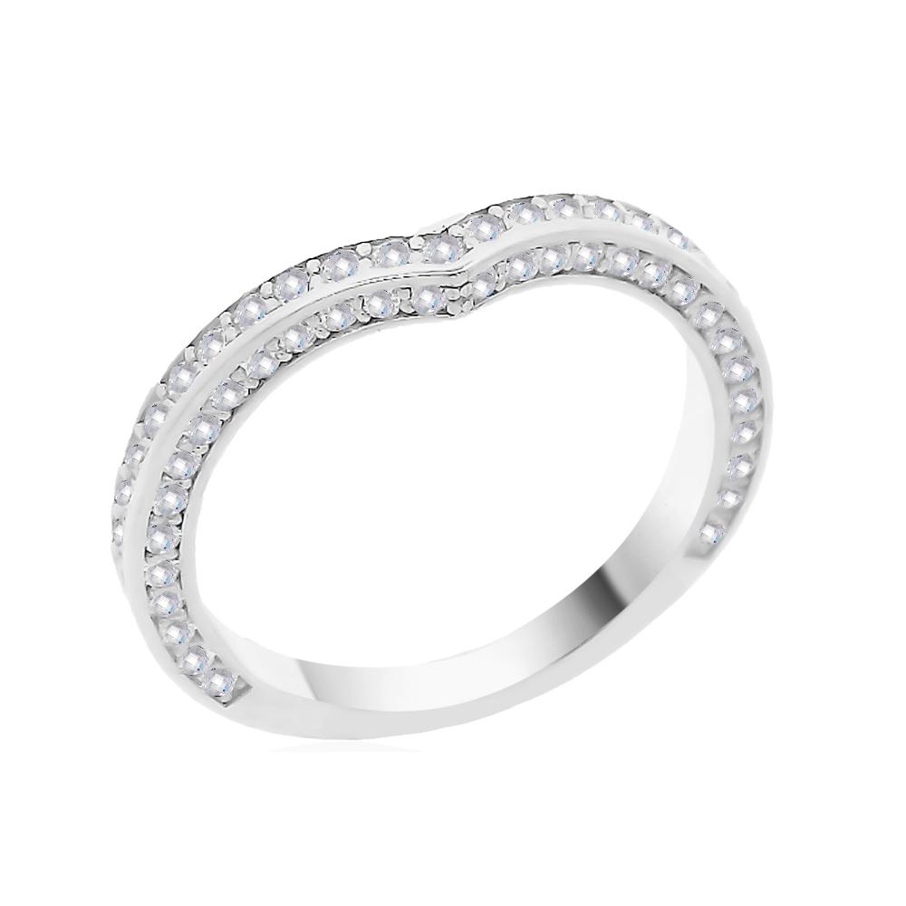 RING Eternity White Gold K18 with White Sapphires 24116W