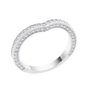 RING Eternity White Gold K18 with White Sapphires 24116W - 56635