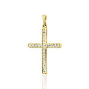 CROSS Women's Yellow Gold K18 with White Sapphire 24119Y - 56644