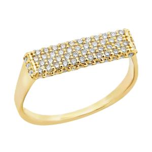 RING Eternity Yellow Gold K18 with White Sapphires 24134Y - 56650