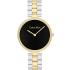 CALVIN KLEIN Gleam Black Dial 32mm Two Tone Gold Stainless Steel Bracelet 25100012 - 0